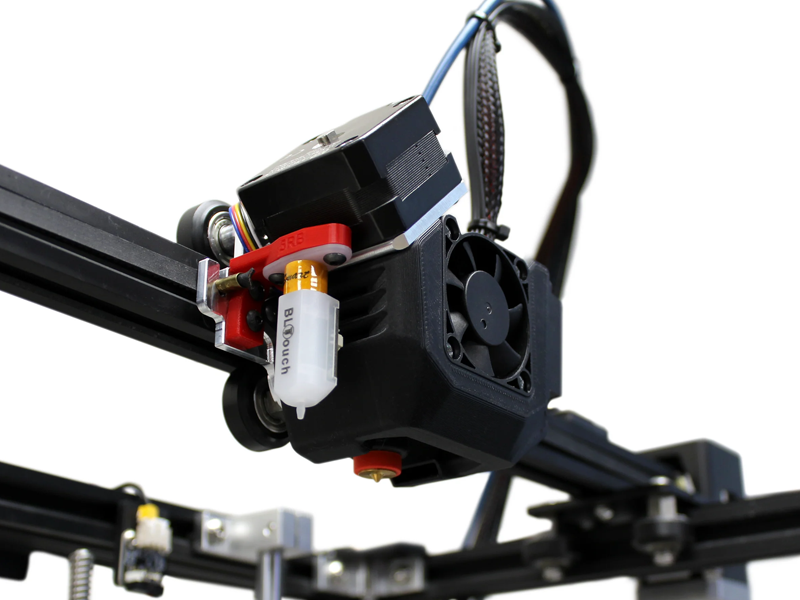 The Micro Swiss NG REVO extruder mounted on an Ender 5 printer